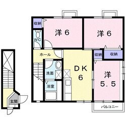 紀三井寺駅 バス15分  布引南下車：停歩3分 2階の物件間取画像